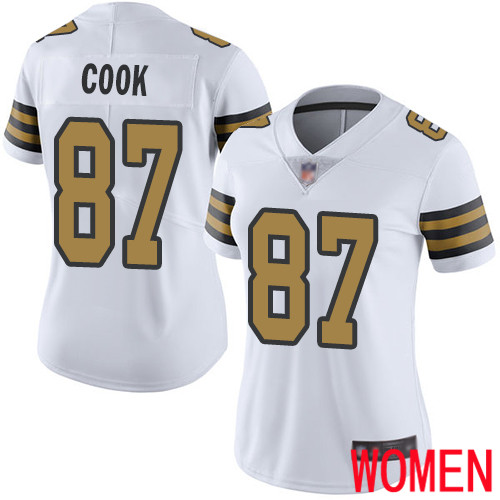 New Orleans Saints Limited White Women Jared Cook Jersey NFL Football #87 Rush Vapor Untouchable Jersey